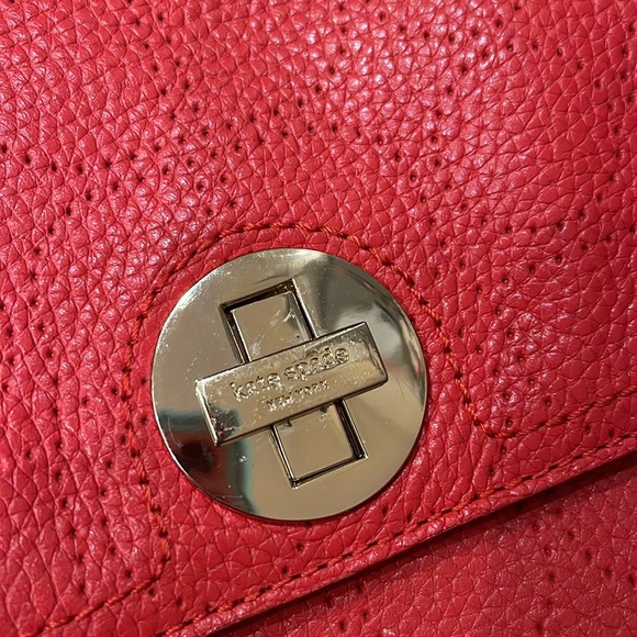 kate spade Vanessa Red Leather Shoulder Bag ♠️ - Picture 12 of 12